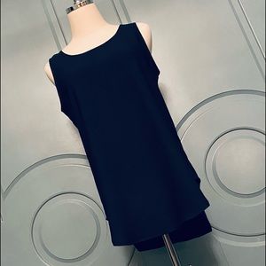 Premise Studio Deep French Navy Sleeveless Blouse